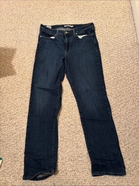 Levi's Women's Dark Indigo Straight Leg Jeans